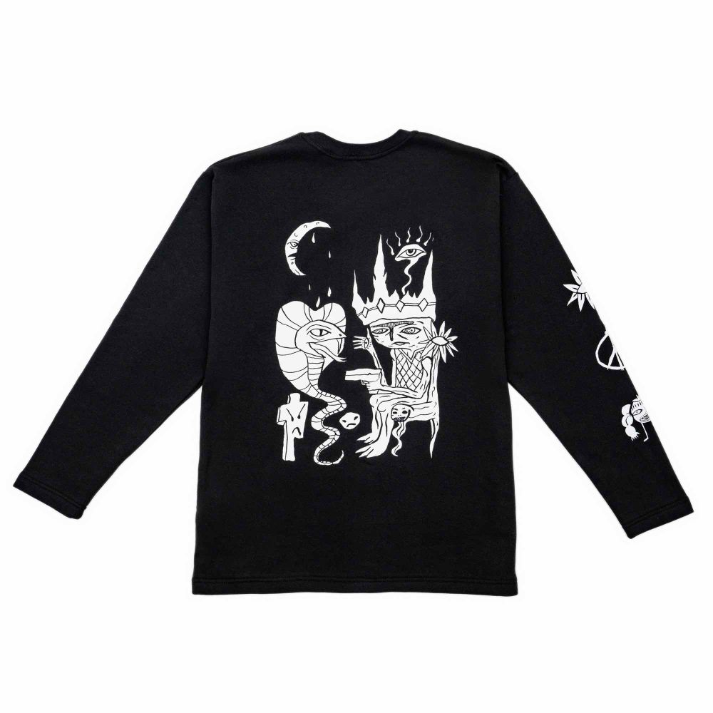 Купить Лонгслив Creepy Clothing Король Черный Лонгслив Creepy Clothing Король Черный