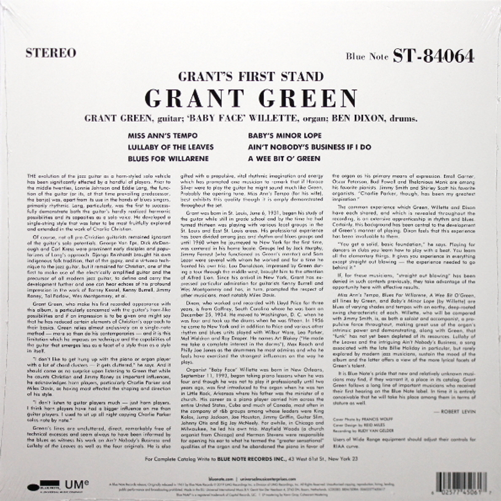 Grant Green / Grant's First Stand (LP)