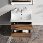 База под раковину, подвесная, 60 см, 2 ящика, орех