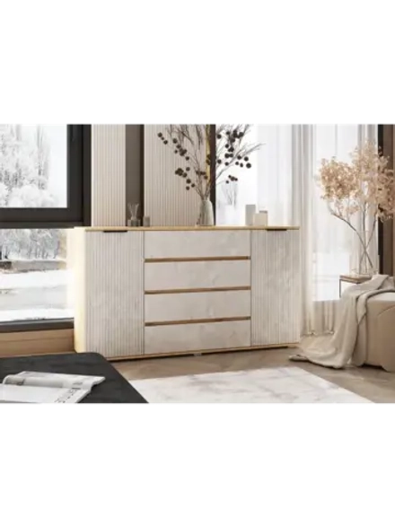 Комод для одежды Мальта 3 ящика, 160х45х90 см