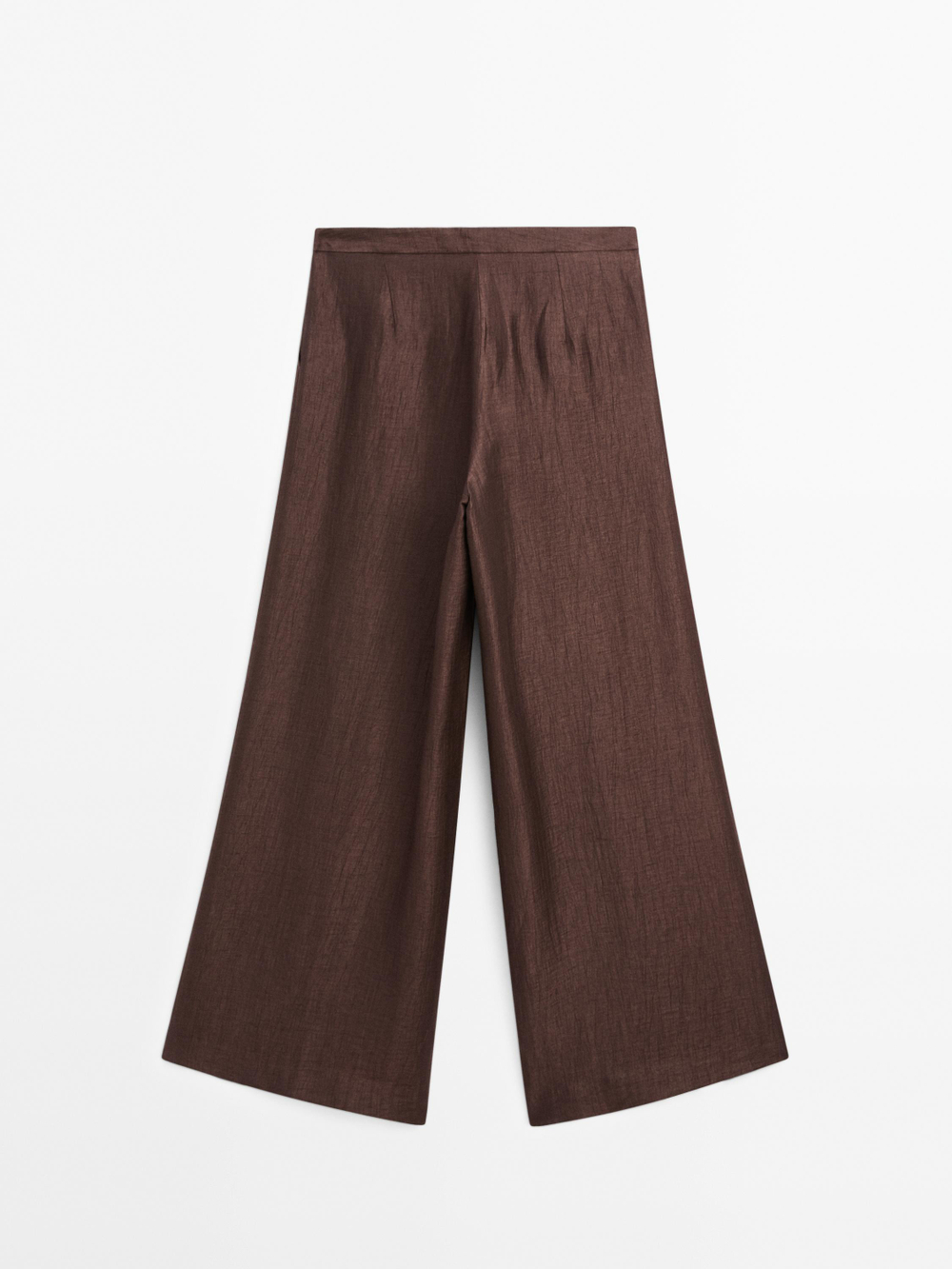 Massimo Dutti Широкие брюки, коричневый