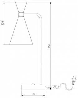 Настольная лампа офисная Bogate's Glustin 01109/1