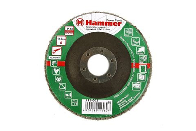 Круг лепестковый торцевой КЛТ Hammer 213-002 115 Х 22 Р 60