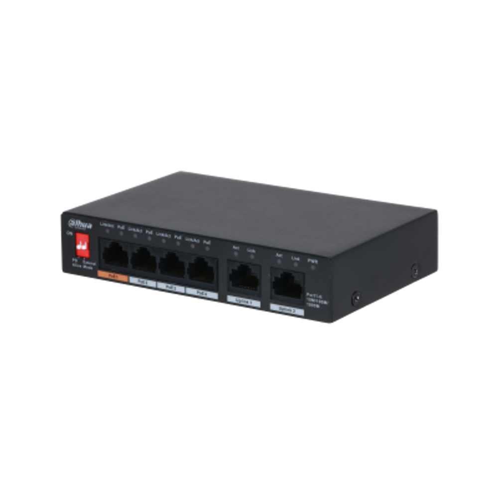 Сетевой PoE коммутатор DahuaDH-PFS3006-4GT-60