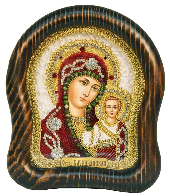 Икона Пресвятая Богородица Казанская бисер