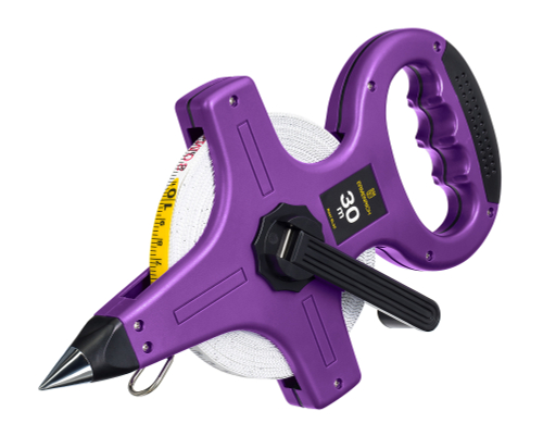 Рулетка геодезическая Ermenrich Reel SL30, фиолетовый