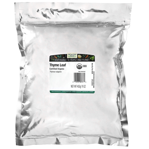 Frontier Co-op, Органический лист тимьяна, 16 унций (453 г)