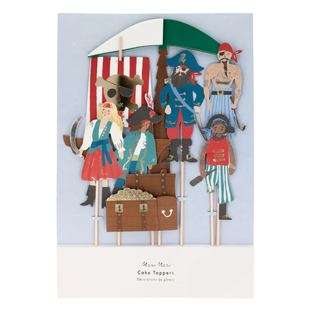 Топперы для торта "Pirate Party" 6 шт. (2023)