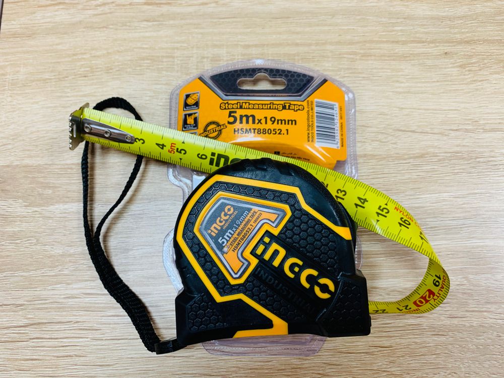 Рулетка измерительная 5м х 19мм INGCO HSMT88052.1 INDUSTRIAL