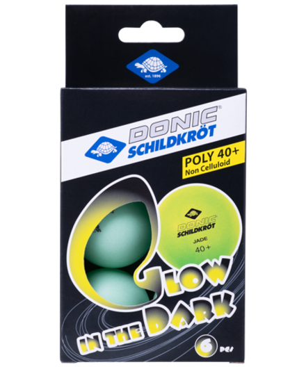 Мяч для настольного тенниса Glow in the dark, 6 шт.