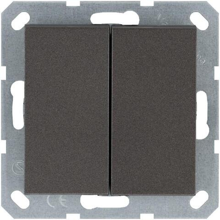 Выключатель 2-кл. 10А IP20 механизм мокко Jasmart G3023Z