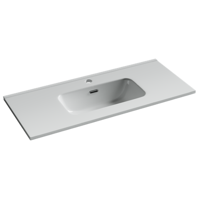CN7030 Раковина мебельная накладная Compact 910x395x170, цвет белый