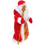 Дед Мороз «Зимняя тайна» 40 см в красной шубке