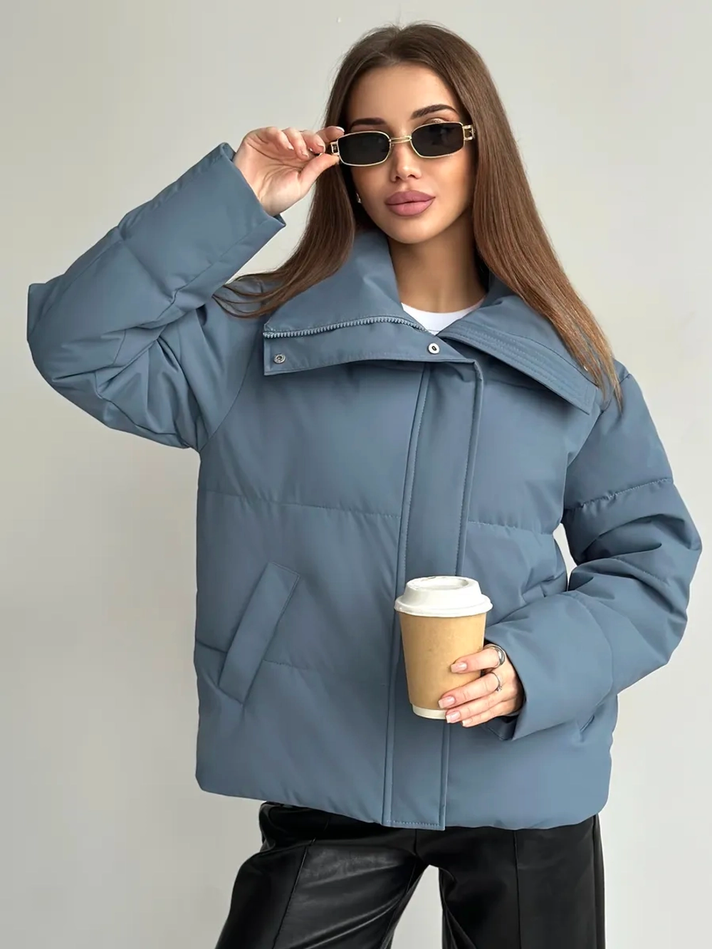 Куртка осенняя короткая без капюшона