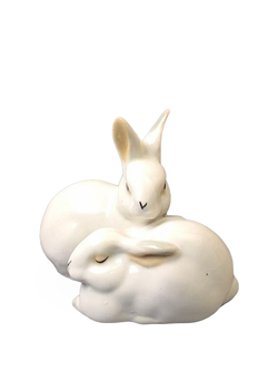 Фарфоровая статуэтка "Зайцы" Артель, СССР, 1960-1980 гг.