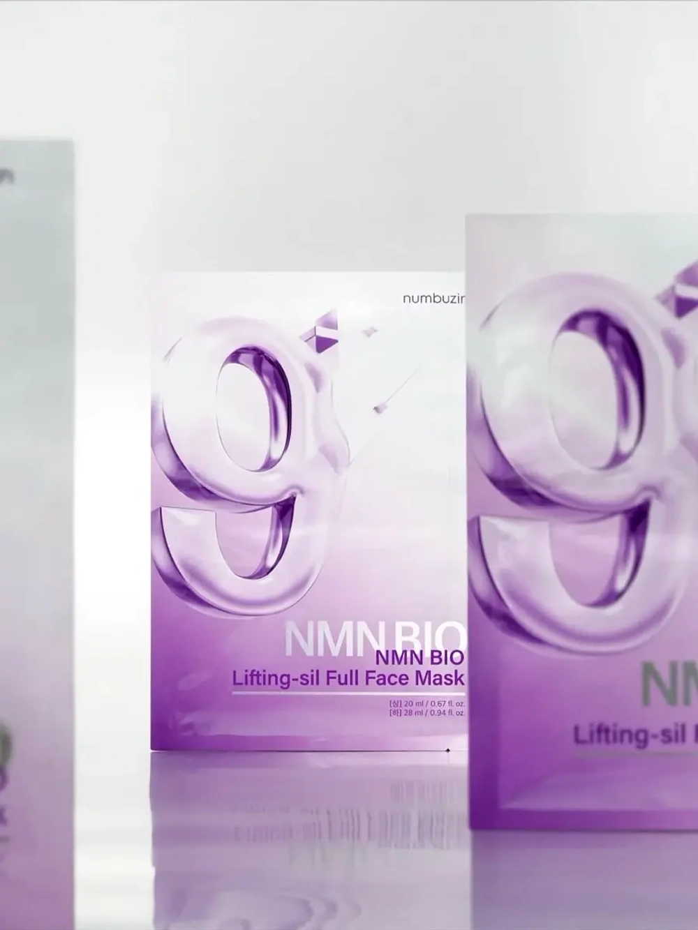 Numbuzin Тканевая 3D-маска для подтяжки лица No.9 NAD Bio Lifting Full Cover Facial Mask 48 мл х 4 шт