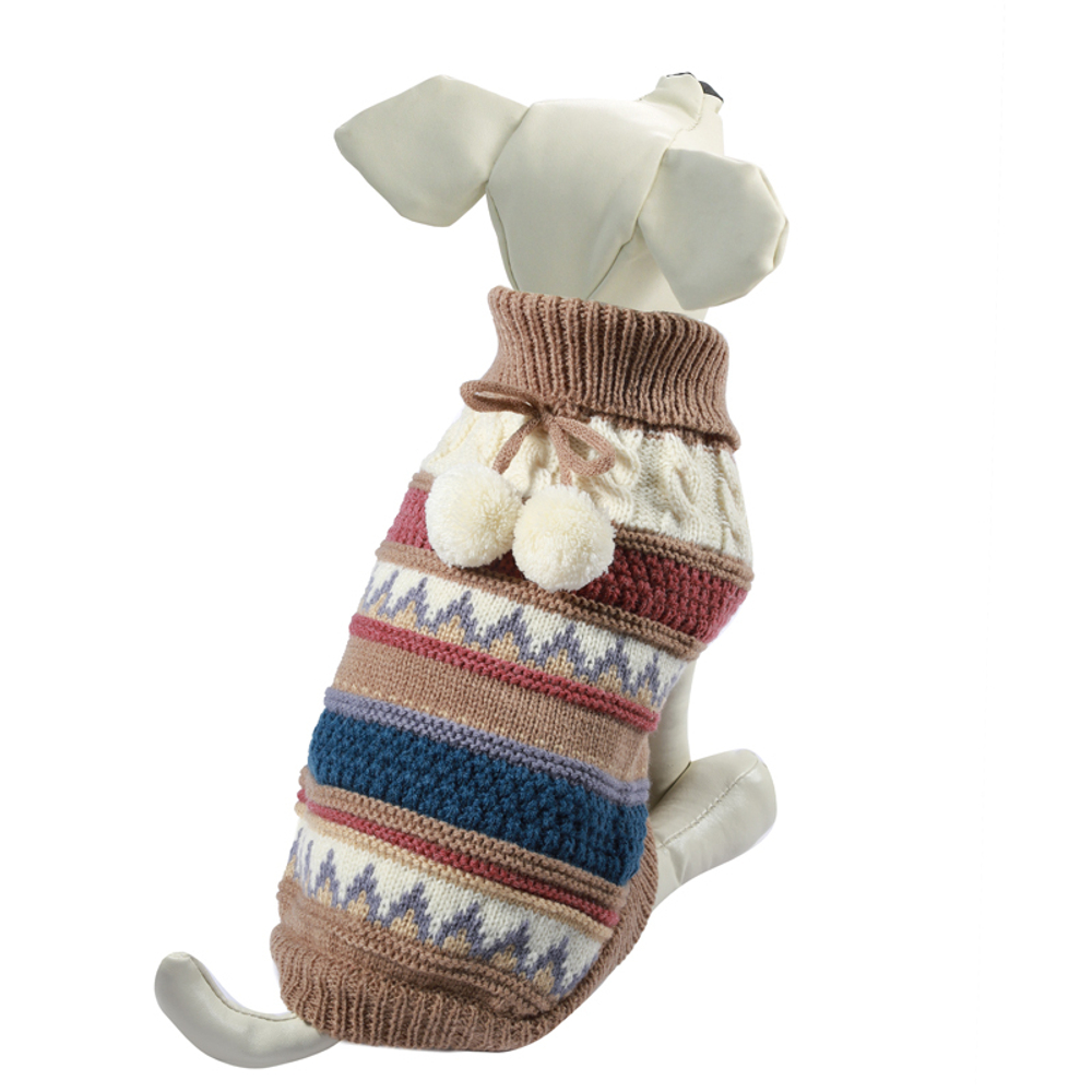 Свитер Triol "Помпончики" XL светло-коричневый 40 см