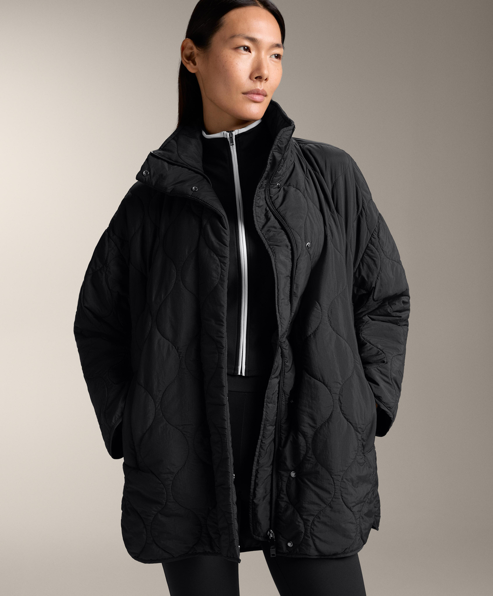 Oysho Легкая водоотталкивающая куртка FELLEX® AEROGEL, черный