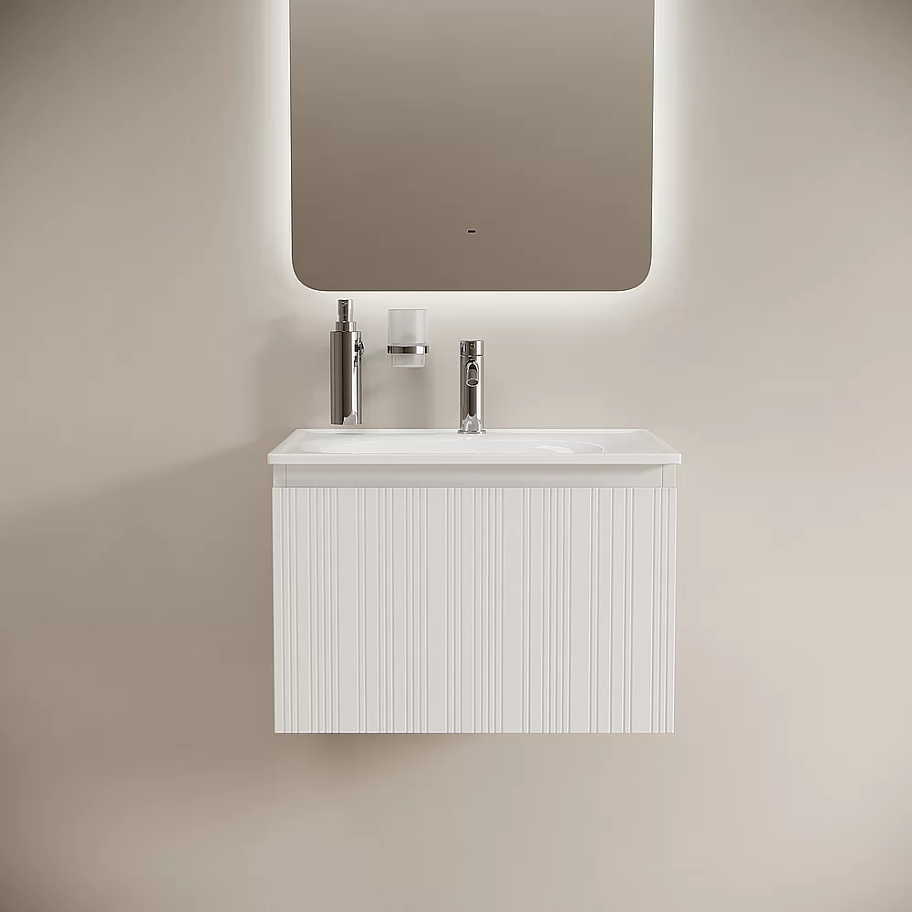 Тумба с раковиной Sancos CODE CD60W/CN13001 60 белая