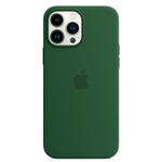 Силиконовый чехол с поддержкой MagSafe Apple Silicone Case для iPhone 13 Pro, Clover (Зеленый клевер)