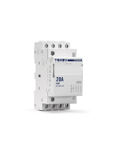 Контактор модульный 36мм 20А 230В АС 4НО PRIZMA TOKOV ELECTRIC TKE-PZ-MC-2-20-230-40