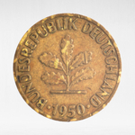 Germany, 5 Pfennigs, 1950, (Munich Mint - "D"), F