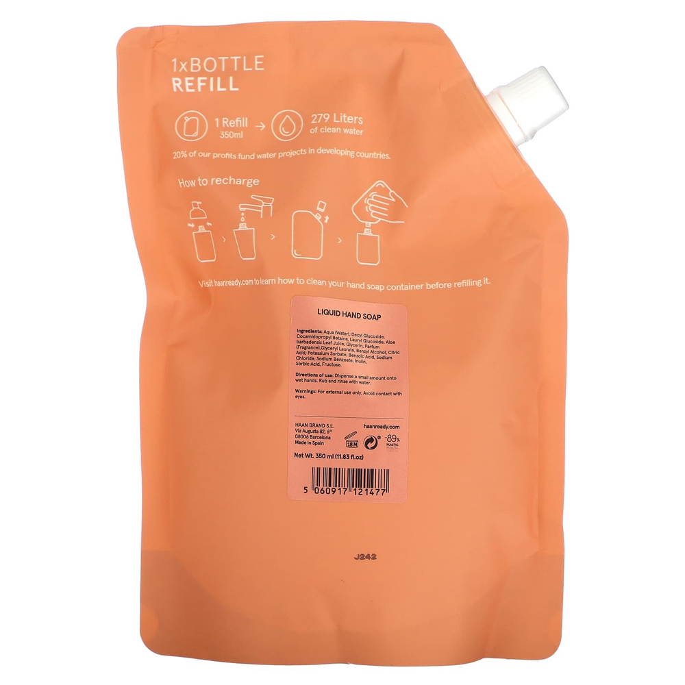 Haan, запасной блок мыла для рук, Sunset Fleur, 350 мл (11,83 жидк. унции)