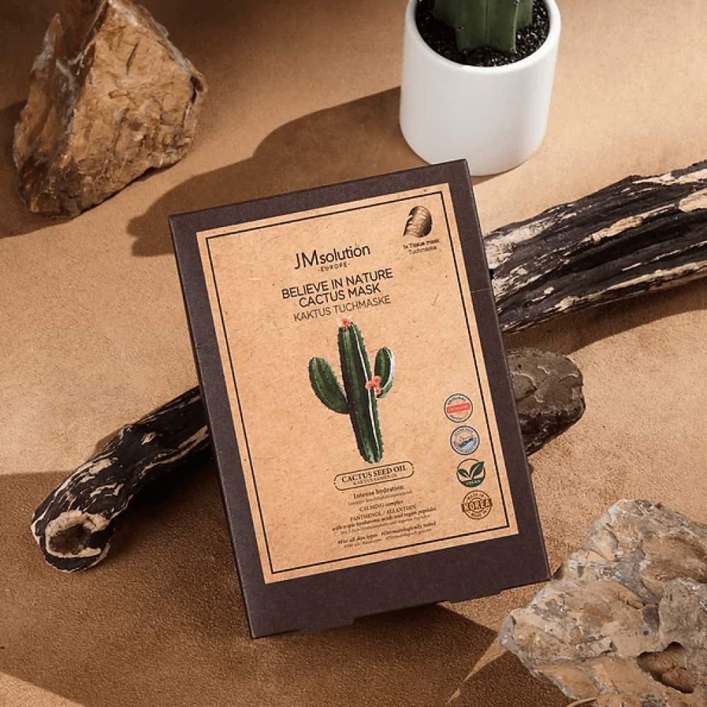 Веганская маска с маслом кактуса JMsolution Europe Believe In Nature Cactus Mask