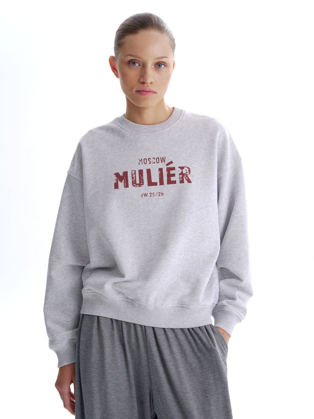 Свитшот "mulier" серый