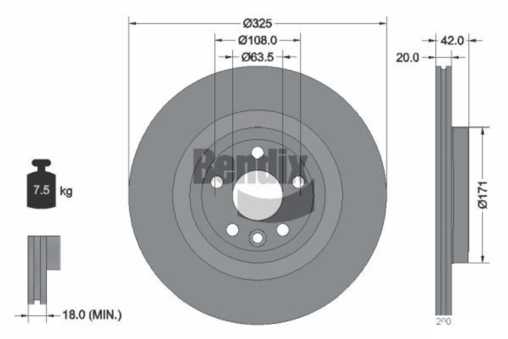 BENDIX Braking - BDS1611HC