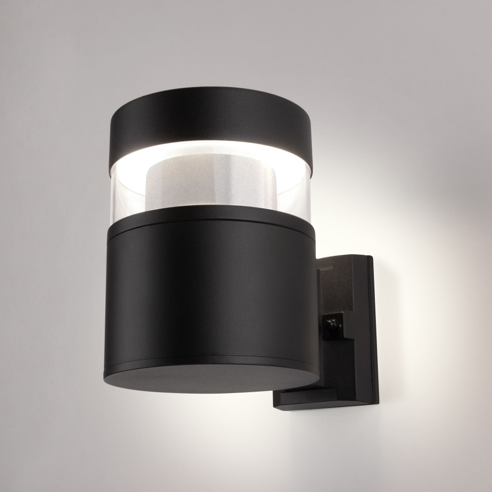 Уличный настенный светодиодный светильник IP65 1530 TECHNO LED  черный