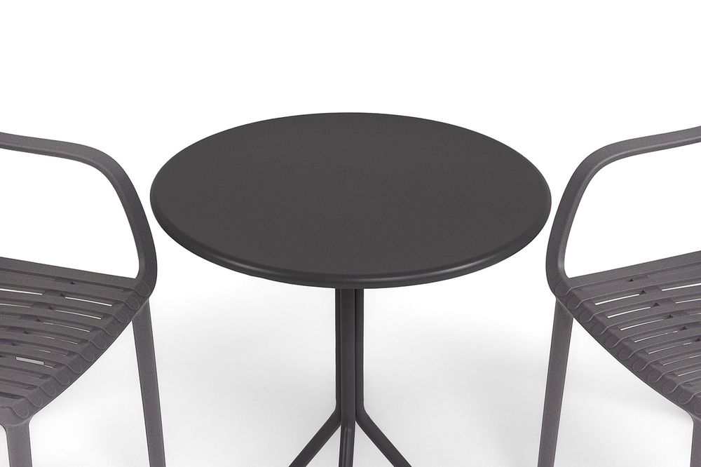 "Мохито" обеденная группа на 2 персоны, цвет темно-серый