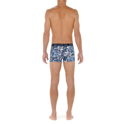 Мужские трусы боксеры набор из 3-х штук (темно-синие, синие, синие с принтом) HOM ROCKY #2 Boxer Briefs 3p 402663_40T036