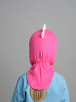 Шлем зимний вязаный (Розовый неон) ОРЕО