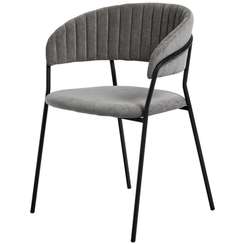 Стул Turin темно-серый с чёрными ножками