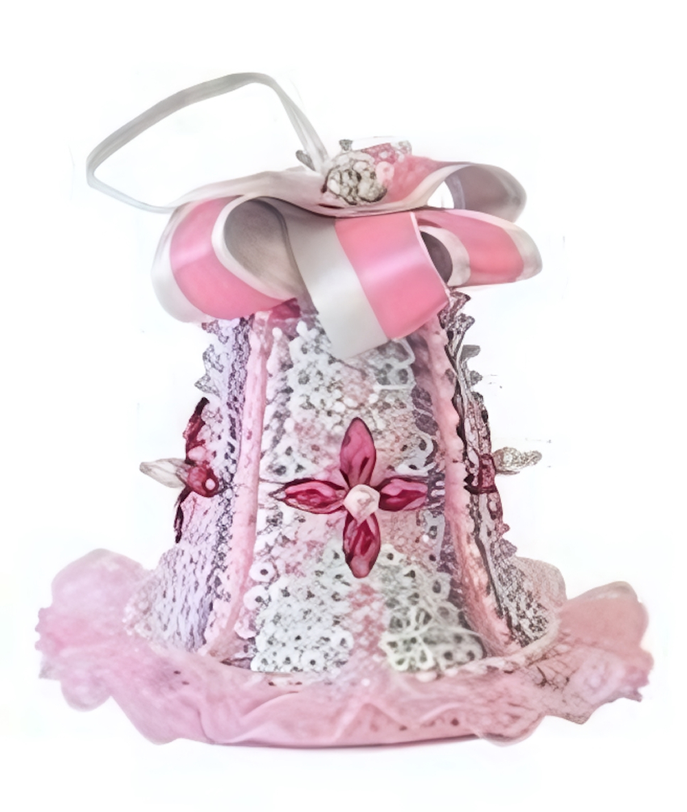 Набор для творчества "Колокольчик новогодний" из пайеток розовый (Волшебная мастерская)