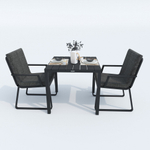 Стол обеденный Ideal Patio ДОЛЛА алюминий 80х80 см (4 ножки) резервный дубль