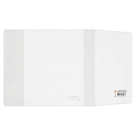 Обложка ПВХ со штрихкодом для учебников, ПЛОТНАЯ, 120 мкм, 227х455 мм, универсальная, прозрачная, 1924.1, 1924,1