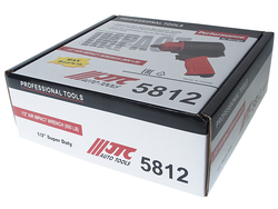 Гайковерт пневматический 1/2" 1085Hм 7500об/мин. 155л/мин. 90-120PSI ударный усиленный JTC