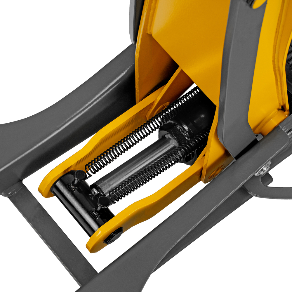 Домкрат гидравлический подкатной, 3 т, 75-500 мм, быстрый подъем, низкий подхват, проф. Denzel