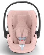 Коляска 3 в 1 Cybex Priam IV Rosegold complete и автокресло Cloud T i-Size Peach Pink Plus Leaf Green