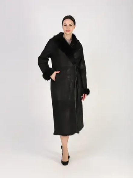 Дубленка зимняя натуральная длинная и теплая