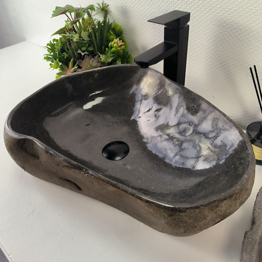 Раковина из речного камня RS-64865 56*41*15 0862