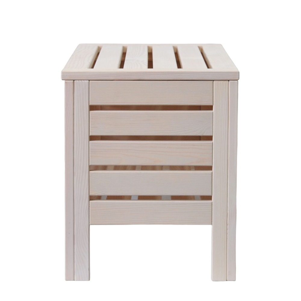 Сундук скамья Эпларо с крышкой деревянный, белый