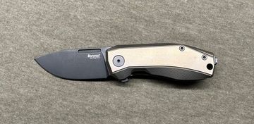 Нож складной Lion Steel NANO - сталь MagnaCut, рукоять коричневый титан