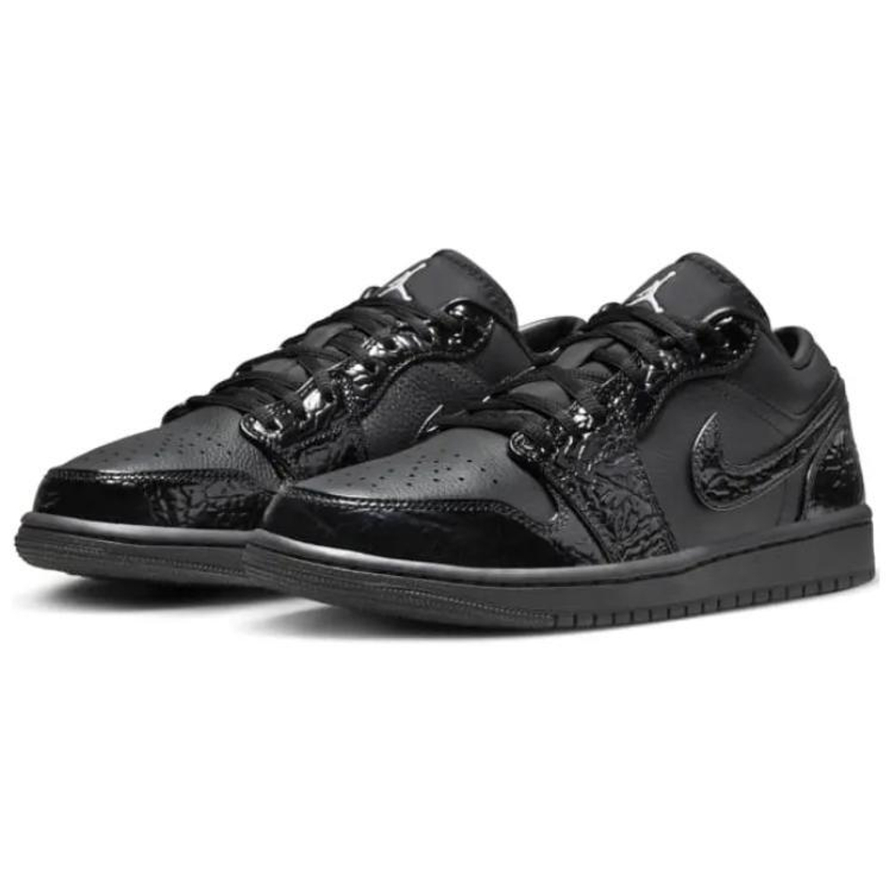 Кроссовки Jordan Air Jordan 1 Low Black Croc (Женская размерная сетка)