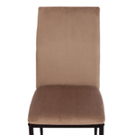 Стул CAPRI (mod. 39) металл, вельвет, 49.5 х 41 х 93,5 см, Beige (бежевый) HLR8 / черный