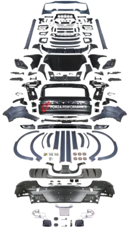 Обвес переделка в стиле 9Y0.2 Turbo GT 2024+ для PORSCHE CAYENNE 9Y0.1 2018–2023