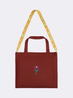 Шоппер коричневый Ola Ola x Sample с вышивкой OLA OLA