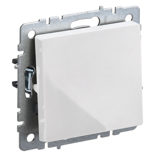 Выключатель 1-клавишный 10А IEK BRITE белый (ВС10-1-0-БрБ) BR-V10-0-10-K01